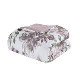 ZUN Queen Floral Comforter Set with Bed Sheets B035128918