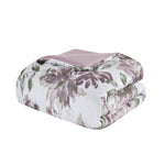 ZUN Twin Floral Comforter Set with Bed Sheets B035128919