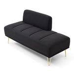 ZUN 56.3"Inch Width Modern End of Bed Bench,Teddy Fabric Upholstered 2 Seater Sofa Couch Entryway W2677P195015