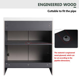 30" Freestanding Bathroom Vanity & 2 Soft-Close Cabinet Doors -Excluding Sink W999P241054