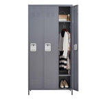 ZUN 3 Door 72"H Metal Lockers With Lock for Employees,Storage Locker Cabinet for Home Gym Office School 58081242