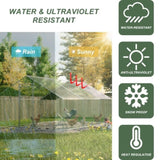 Large Metal Chicken Coop, Walk-in Chicken Run,Galvanized Wire Poultry Chicken Hen Pen Cage, Rabbits W2505P297862