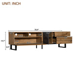 ZUN Modern TV Stand for 80'' TV Double Storage Space, Media Console Table, Entertainment Center 36477386