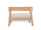 Mallorca Acacia Wood Club Chair With Seat Cushion, Set of 1 N775P263954T