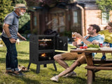 Outdoor Smoker with Double Doors, 2 Detachable Grill Netting Smoking Racks, Charcoal Pan & Water 75765986