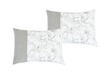 HIG 7 PCS Botanical Leaves Printed Comforter Set Embroidered Bed in a Bag 12330683