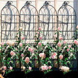 2 Pack Metal Garden Trellis 71" x 19.7" Rustproof Trellis for Climbing Plants Outdoor Flower Support W1586104494