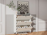 Shoes Storage Cabinet for Entryway,Narrow Shoe Rack Cabinet,Shoe Cabinet with 3 Flip Drawers, W3166P268393