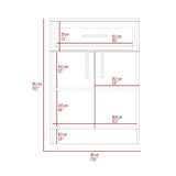 Mayorca Base Pantry Cabinet, One Drawer, Two Interior Shelves -White / Light Oak B20092094