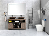 60 x 36 Inch LED Bathroom Mirror with Front and Backlight, Wall Mounted Vanity Mirror, Anti-Fog, W2287P280115