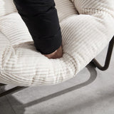 Outdoor Rattan Rocking Chair,Padded Cushion Rocker Recliner Chair Outdoor for Front Porch, Living 82268484