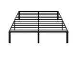 Black Queen Size Simple Basic Platform Metal Bed Frame - 14 Inch Bed Height 59701132