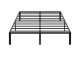 Black Full Size Simple Basic Platform Metal Bed Frame - 14 Inch Bed Height 89524123