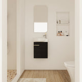 Soft Close Doors Bathroom Vanity With Sink,16 Inch For Small Bathroom W999140772