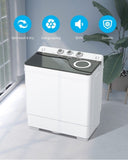 ZUN Twin Tub with Built-in Drain Pump XPB65-2168S 26Lbs Semi-automatic Twin Tube Washing Machine for 42619494