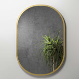 DAX Soul Reversible Mirror Matt Gold Metal Frame - 32 x 22 B2702P227045