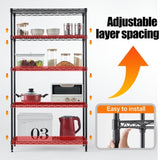 ZUN Wire Shelving Metal Storage Rack Adjustable Shelves, Standing Storage Shelf Units for Laundry W2822P192390