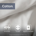 ZUN 3 Piece Cotton Duvet Cover Set with Chenille Tufting B03596501