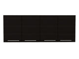 Wall Cabinet 24" H, four Doors, with two internal Shelves and internal plate and glass organizer, B097133117