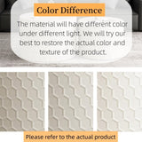 Stylish and Minimalist Nesting Coffee Table Set with Honeycomb Design, Modern Round Coffee Table, W757P206008