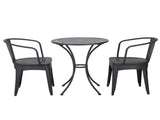LOURDES 3 PC KD METAL SET 56559.00BLK