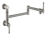 Wall mounted Filler Faucet, Modern Brass Filler Two-Attachment Wall Mount Folding Kitchen 43078982