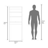 Madrid Over The Toilet Cabinet, Double Door, Two Shelves White B200P286971