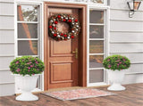 Set of 2 Vintage Urn Planters, Weather-Proof PP Flower Pots with Optional Drainage Holes for Indoor 94831209
