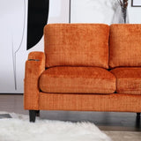 UNITED WE WIN Sofa for three, solid wood frame, Chenille fabric, side pocket, with two cup holders, W1568142740