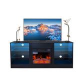 ZUN Fireplace TV Stand With 18 Inch Electric Fireplace Heater,Modern Entertainment Center for TVs up to W1625P152178