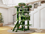 Large 70.87in Cat Tree W/2 Private Condos,3 Perches&Hanging Hammock,Skin-Friendly Short Plush&No W1578P447622