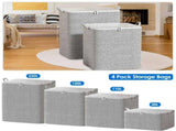 Foldable Clothing Storage Bags, NonWoven Fabric Closet Organizers in 858 Gallon Sizes, with 82904890