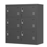 6-Door Employee Storage Locker, Metal Lockers for Office, Gym, School, and Homewith Card Slot T2398P205946
