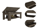 Karmen 1-Shelf Lid Top Storage Table Dark Brown B06280112