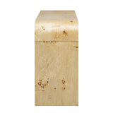 U_STYLE Modern Entryway Table with Burl Wood Veneer,Suitable for Entryway, Hallway, Living Room, N711P216235A