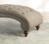 Modern Stylish Brown Color 1pc Chaise Button-Tufted Nailhead Trim w Bolster Pillow Comfortable B01165808