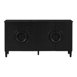U_STYLE Four-door sideboard with French-Inspired,Suitable for Living Rooms, Entrance and Study Rooms N711P231529B