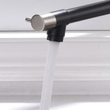 Commercial Kitchen Faucet Pull Down Sprayer Black and Nickel,Single Handle Kitchen Sink Faucet W1932124159