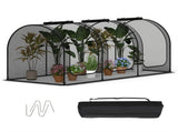 Green 108"x48"x47" Garden Crop Cage with High-Density Nylon Mesh, Plant Protection Tent with 83780871