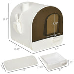 ZUN Fully Enclosed Cat Litter Box/Cat Litter Box 13605943