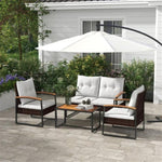 ZUN Garden sofa set （Prohibited by WalMart） 06240118