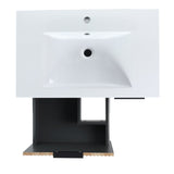 ZUN 30 Inch Freestanding Bathroom Vanity With Resin Basin,30x18, W999P181591