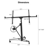 Drywall Lift 11FT, Drywall Lifter Panel Jack, 150LBS Heavy Duty Sheetrock Hoist with 360&deg Adjustable W2069P293026