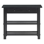 ZUN TREXM Retro Console Table with Drawer and Two Sturdy Shelves for Entryway, Living Room N715P195561B