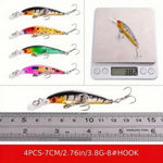 ZUN 56pcs mixed bait small artificial high-quality professional crank bait swing fishing tackle 01185105