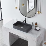 Vessel Sink Quartz Stone Bathroom Sink Modern Art Sink 25B11BQ W3034P280548