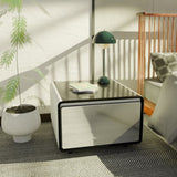Modern Smart Side Table with Built-in Fridge, Wireless Charging, Temperature Control, Power Socket, W1172P178864