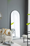 28x1x74" Celine Black Arch Body Mirror W2078P154679