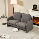 59" Sofa Small Couch for Living Room, Sherpa Fabric Upholstered Sofa Couch, Small W1765P172416