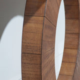 53.2in Modern Minimalist Wooden Console Table Circular Base Wooden Console Table Elegant W2729P270750